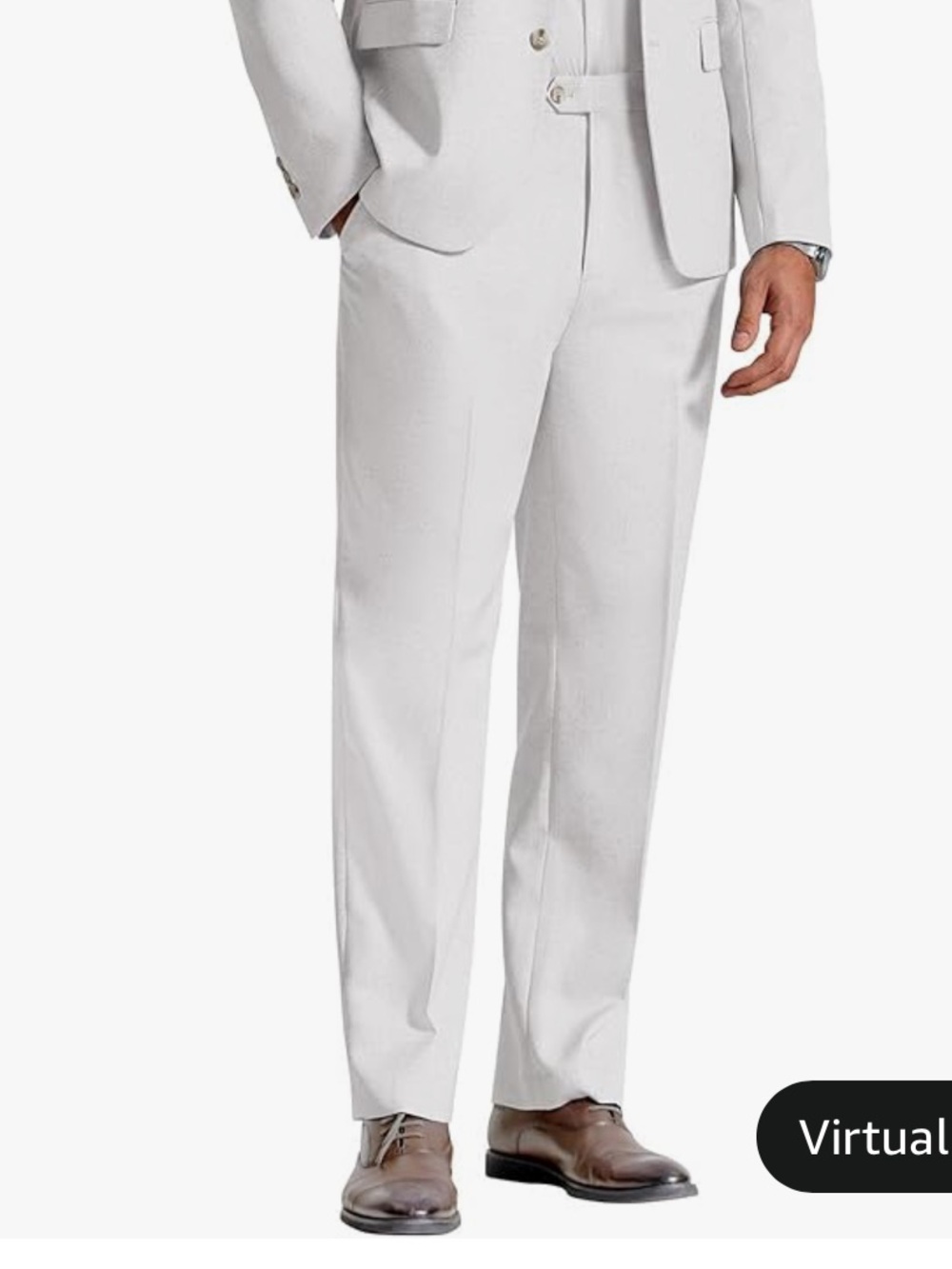 New Men's White Lightweight Pant Only